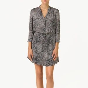 Aritzia T Babaton Bennett 100% Silk Snake Dress